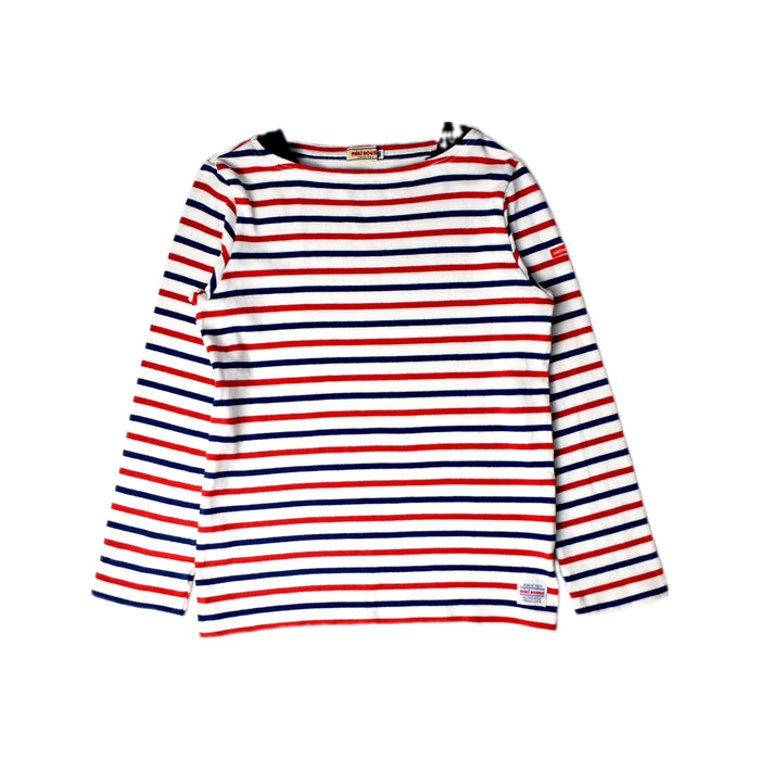 A Red Long Sleeve Tops from Miki House in size 8Y for boy. (Front View)