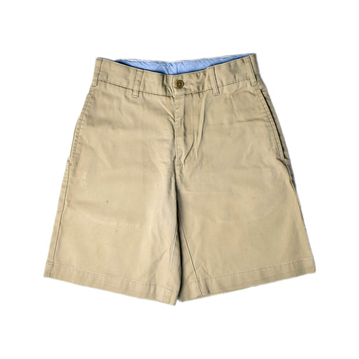 A Beige Shorts from Lands' End in size 10Y for boy. (Front View)