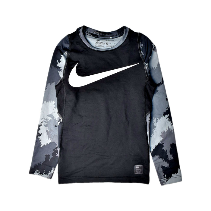 A Black Active Tops from Nike in size 10Y for boy. (Front View)