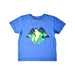 A Blue Short Sleeve T Shirts from Jack Wolfskin in size 7Y for boy. (Front View)