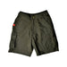A Green Shorts from Nike in size 7Y for boy. (Front View)