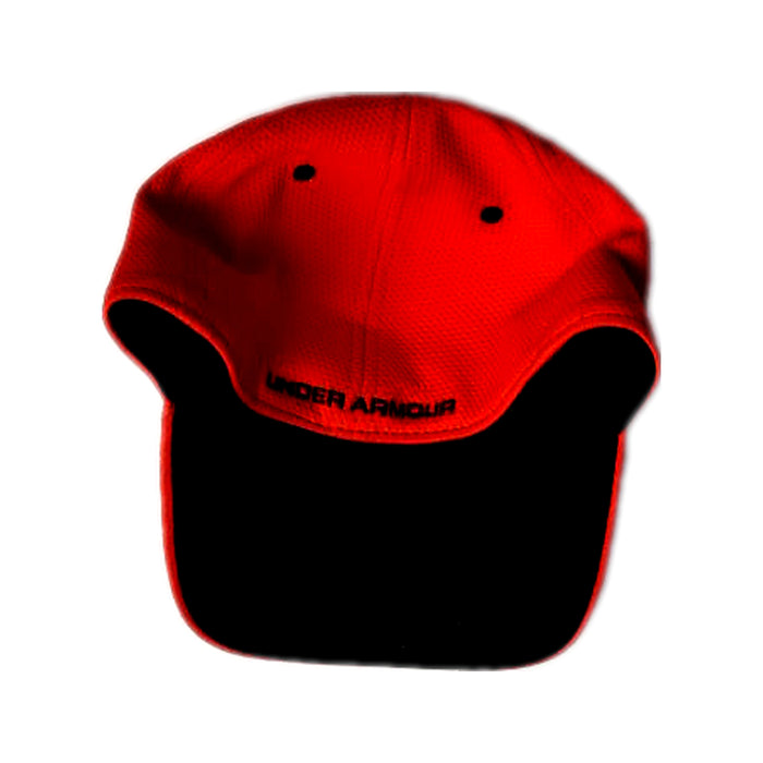 A Red Caps from Under Armour in size O/S for boy. (Back View)