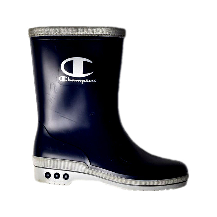 A Navy Rain Boots from Champion in size 10Y for neutral. (Front View)
