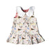 A Red Sleeveless Dresses from Maison Q in size 6-12M for girl. (Back View)