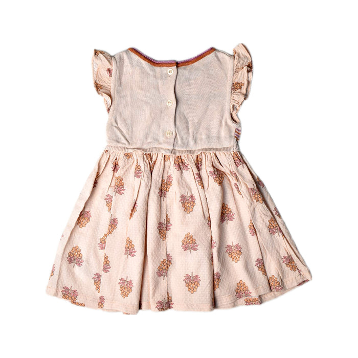 A Peach Sleeveless Dresses from Gingersnaps in size 12-18M for girl. (Back View)
