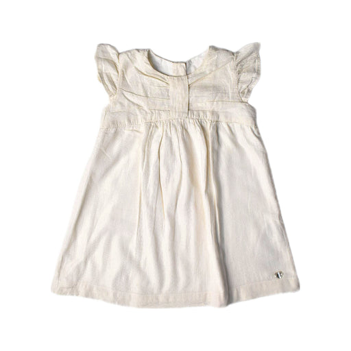 A White Short Sleeve Dresses from Chicco in size 12-18M for girl. (Front View)