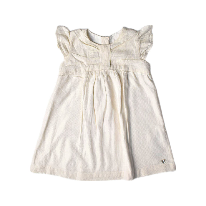 A White Short Sleeve Dresses from Chicco in size 12-18M for girl. (Front View)