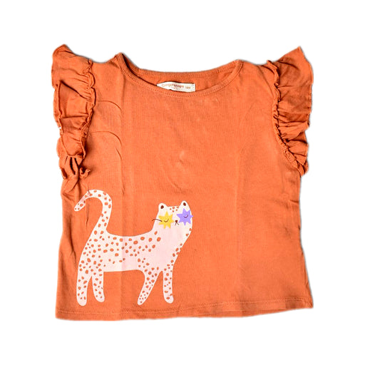 A Orange Short Sleeve Tops from Gingersnaps in size 12-18M for girl. (Front View)