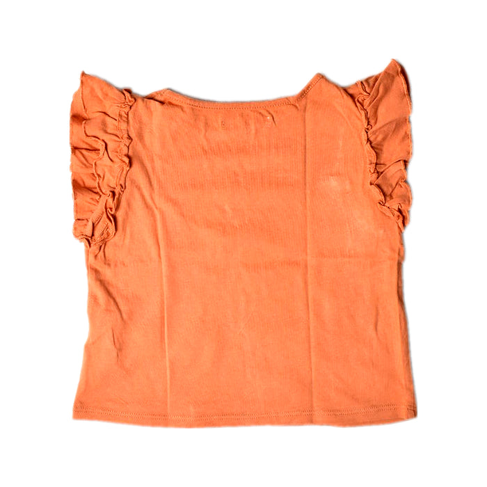 A Orange Short Sleeve Tops from Gingersnaps in size 12-18M for girl. (Back View)
