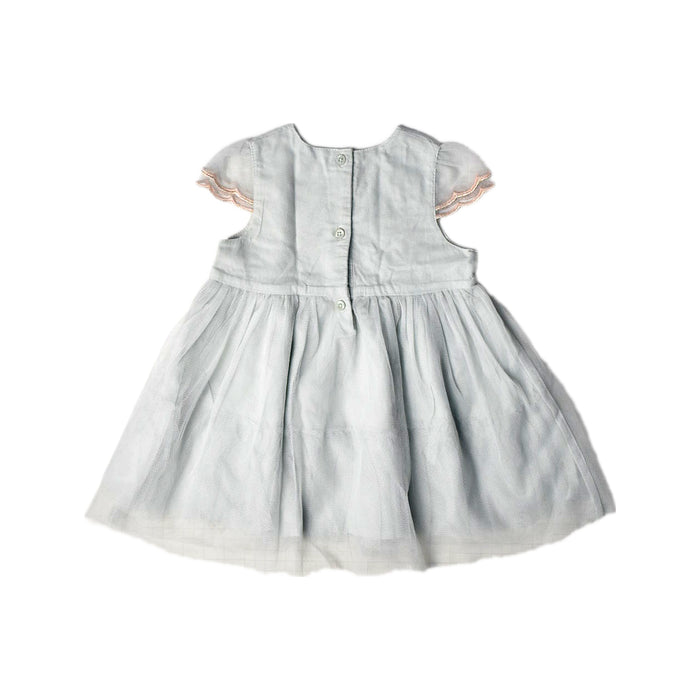 A Grey Short Sleeve Dresses from Mamas & Papas in size 6-12M for girl. (Back View)