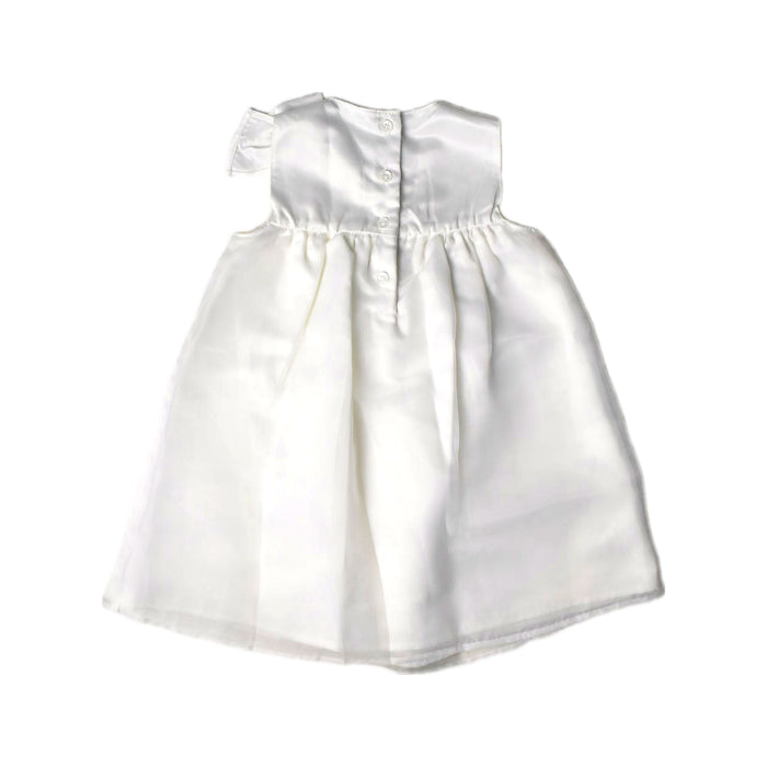 A White Sleeveless Dresses from Mamas & Papas in size 18-24M for girl. (Back View)