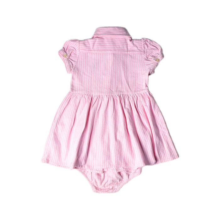A Pink Dress Sets from Ralph Lauren in size 6-12M for girl. (Back View)