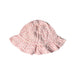 A Pink Sun Hats from Petit Bateau in size 6-12M for girl. (Front View)