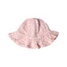 A Pink Sun Hats from Petit Bateau in size 6-12M for girl. (Back View)