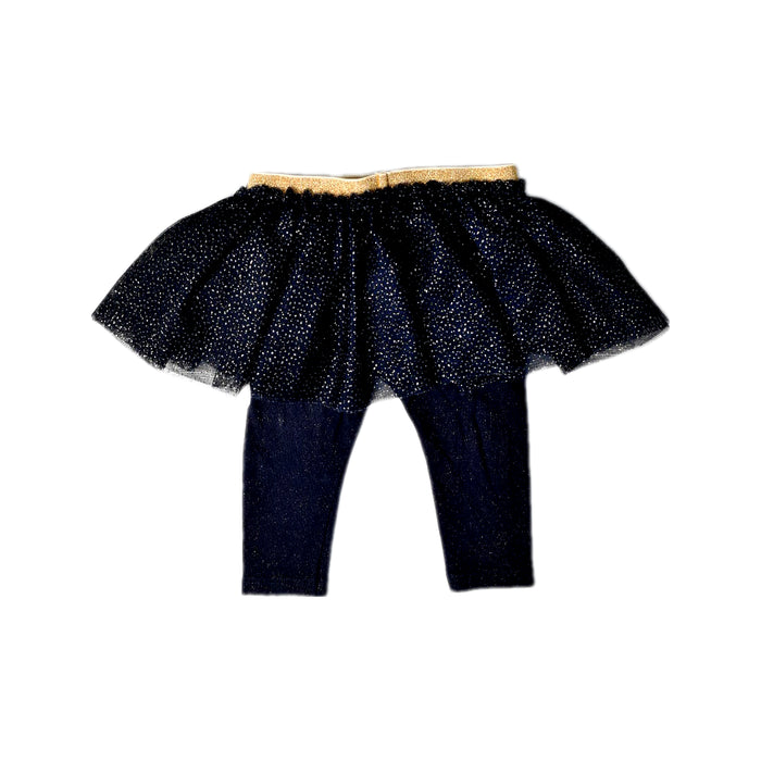 A Black Leggings from Petit Bateau in size 3-6M for girl. (Back View)