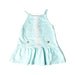 A Blue Sleeveless Dresses from Janie & Jack in size 12-18M for girl. (Front View)