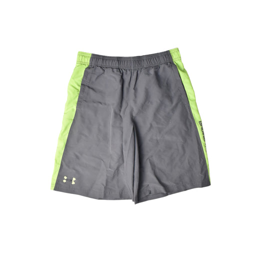 A Green Shorts from Under Armour in size 14Y for boy. (Front View)