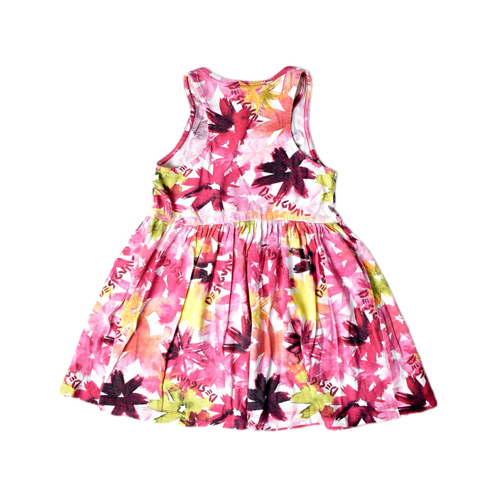 A Multicolour Sleeveless Dresses from Desigual in size 5T for girl. (Back View)