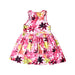 A Multicolour Sleeveless Dresses from Desigual in size 5T for girl. (Back View)