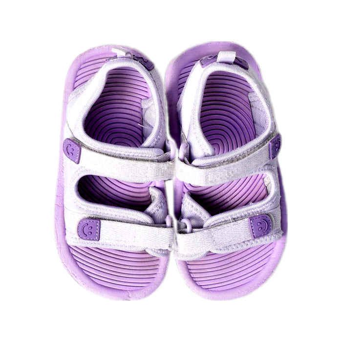 A Purple Sandals from Molo in size 5T for neutral. (Back View)