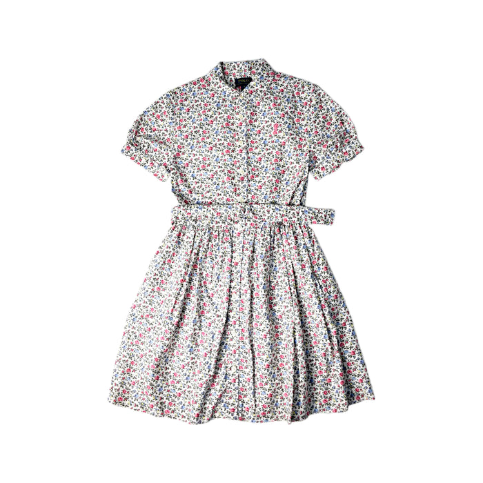 A Multicolour Short Sleeve Dresses from Polo Ralph Lauren in size 14Y for girl. (Front View)