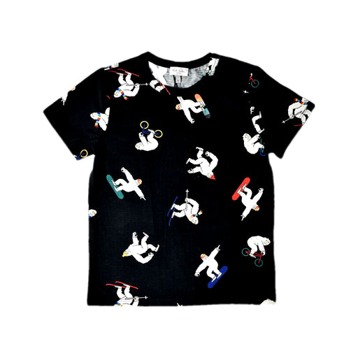A Black Short Sleeve T Shirts from Paul Smith in size 5T for boy. (Front View)