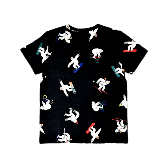 A Black Short Sleeve T Shirts from Paul Smith in size 5T for boy. (Back View)