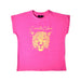 A Pink Short Sleeve T Shirts from Roberto Cavalli in size 14Y for girl. (Front View)