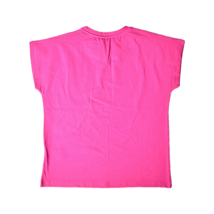 A Pink Short Sleeve T Shirts from Roberto Cavalli in size 14Y for girl. (Back View)