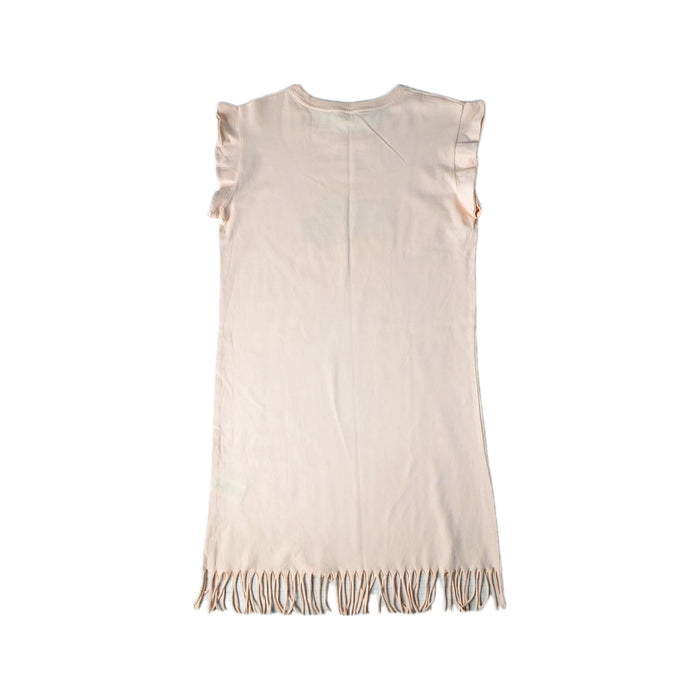 A Peach Short Sleeve Dresses from Chloe in size 14Y for girl. (Back View)