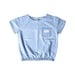 A Blue Short Sleeve Tops from Calvin Klein in size 8Y for girl. (Front View)