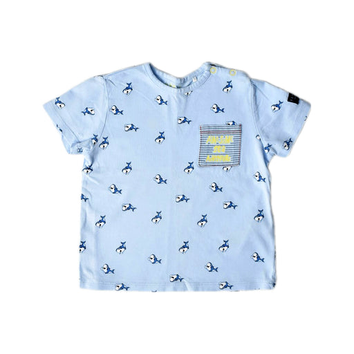 A Blue Short Sleeve T Shirts from Esprit in size 2T for boy. (Front View)