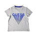 A Grey Short Sleeve T Shirts from Guess in size 3T for boy. (Front View)