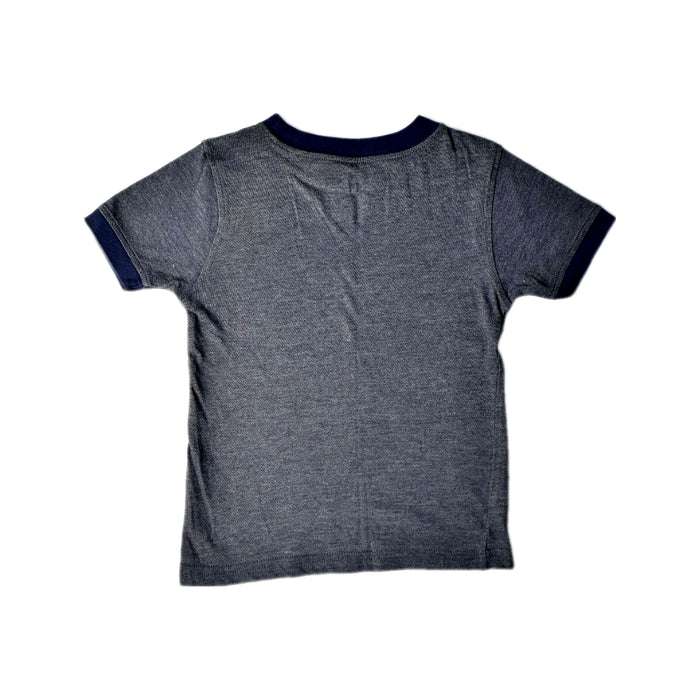 A Grey Short Sleeve T Shirts from Tommy Hilfiger in size 4T for boy. (Back View)