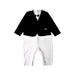A Black Long Sleeve Jumpsuits from Emporio Armani in size 6-12M for boy. (Front View)