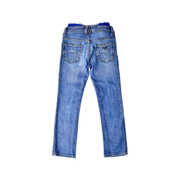A Blue Jeans from Emporio Armani in size 6T for boy. (Back View)