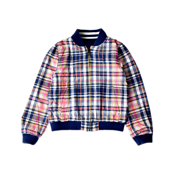 A Navy Lightweight Jackets from Polo Ralph Lauren in size 5T for boy. (Back View)