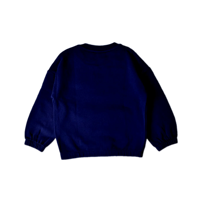 A Navy Crewneck Sweatshirts from Kenzo in size 4T for boy. (Back View)