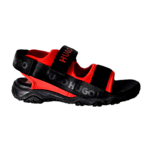 A Red Sandals from Hugo Boss in size 6T for boy. (Front View)