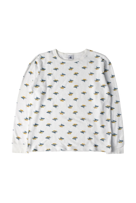 A White Pyjama Sets from Petit Bateau in size 12Y for girl. (Front View)