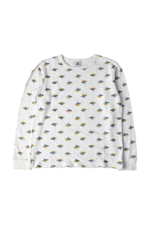 A White Pyjama Sets from Petit Bateau in size 12Y for girl. (Front View)