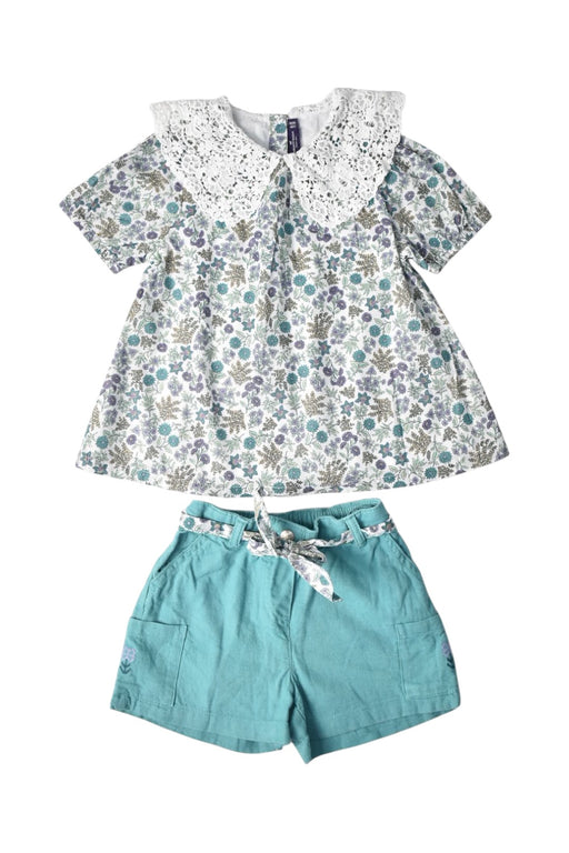 A Multicolour Shorts Sets from Sergent Major in size 5T for girl. (Front View)