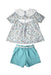 A Multicolour Shorts Sets from Sergent Major in size 5T for girl. (Back View)