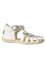 A White Sandals from Kickers in size 3T for girl. (Front View)