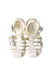 A White Sandals from Kickers in size 3T for girl. (Back View)