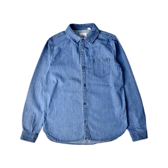 A Blue Long Sleeve Shirts from Country Road in size 10Y for boy. (Front View)