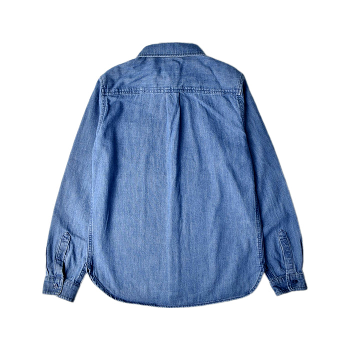 A Blue Long Sleeve Shirts from Country Road in size 10Y for boy. (Back View)