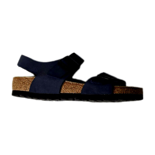 A Blue Sandals from Birkenstock in size 11Y for boy. (Front View)