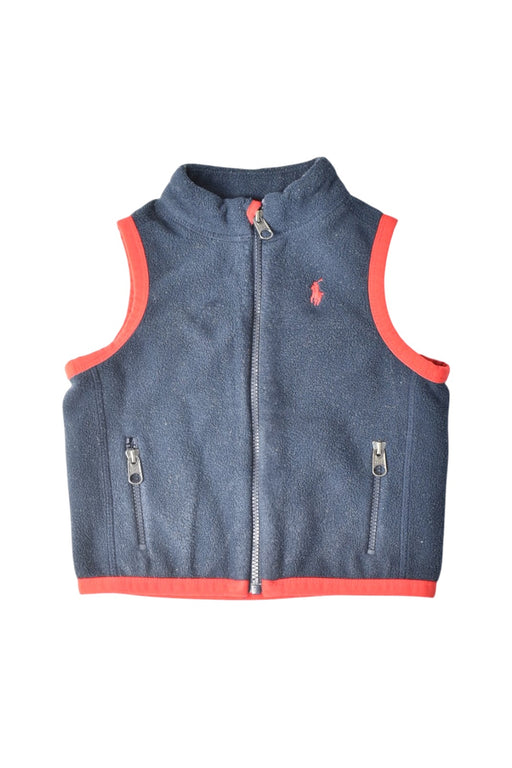 A Navy Outerwear Vests from Ralph Lauren in size 6-12M for boy. (Front View)