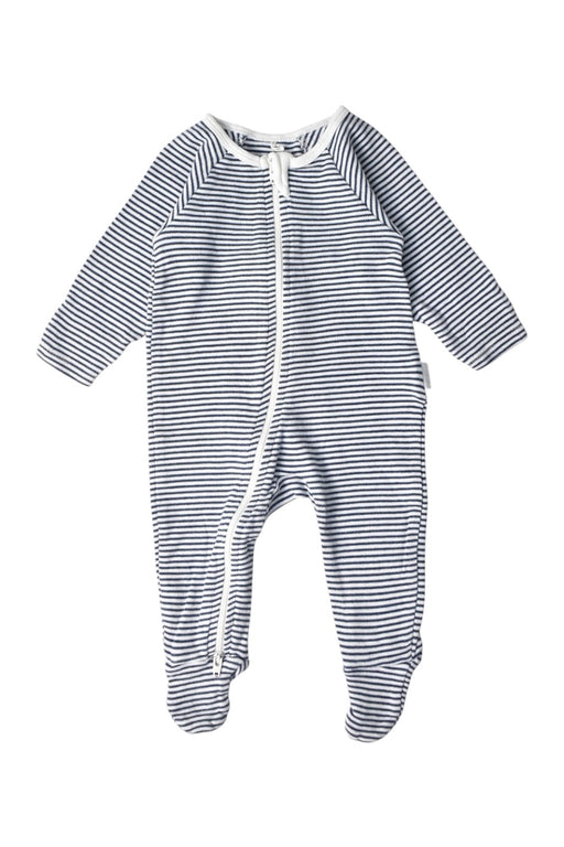 A Navy Long Sleeve Jumpsuits from Purebaby in size 0-3M for boy. (Front View)